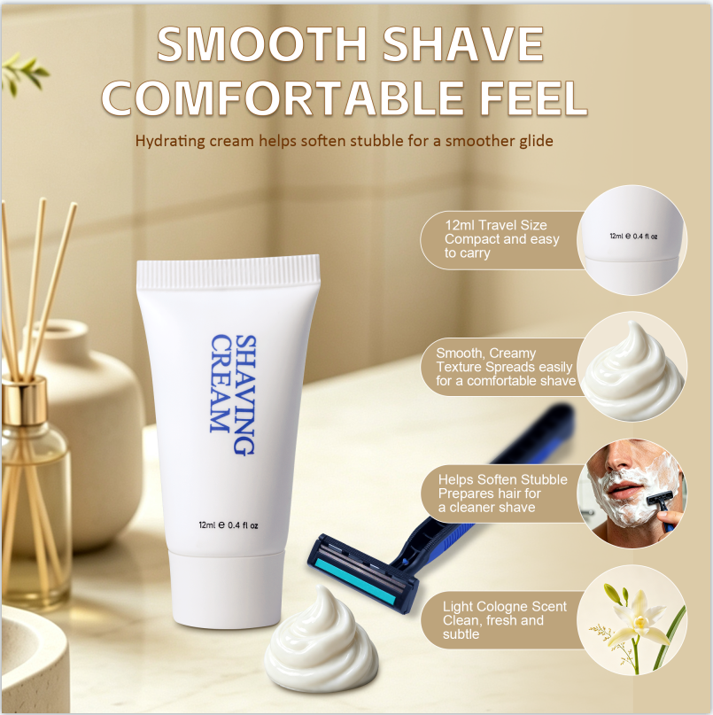 Disposable Shaving Kits Bulk, 50 Pack Razor and 12g Shaving Cream Set in Individually Boxed
